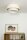 Deckenlampe Stoff Weiß Hellbeige E27 Ø45 cm wohnlich