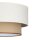 Pendelleuchte Stoff Beige Weiß E27 Ø45 cm wohnlich