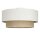 Deckenlampe blendarm Jute Weiß Beige E27 Ø45 cm