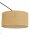 Deckenlampe verstellbar Stoff Schwarz Beige E27 Ø40 cm