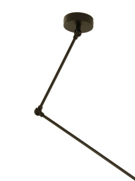 Deckenlampe verstellbar Stoff Schwarz Gold E27 Ø40 cm