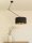 Deckenlampe verstellbar Stoff Schwarz Gold E27 Ø40 cm