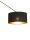 Deckenlampe verstellbar Stoff Schwarz Gold E27 Ø40 cm