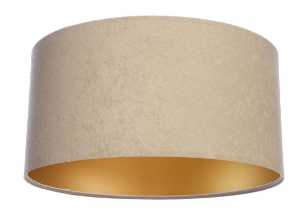 Lampe de salon Lampe de table Beige Or Tissu