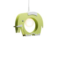 Hängelampe Kinder Elefant B: 30 cm Holz Weiß...