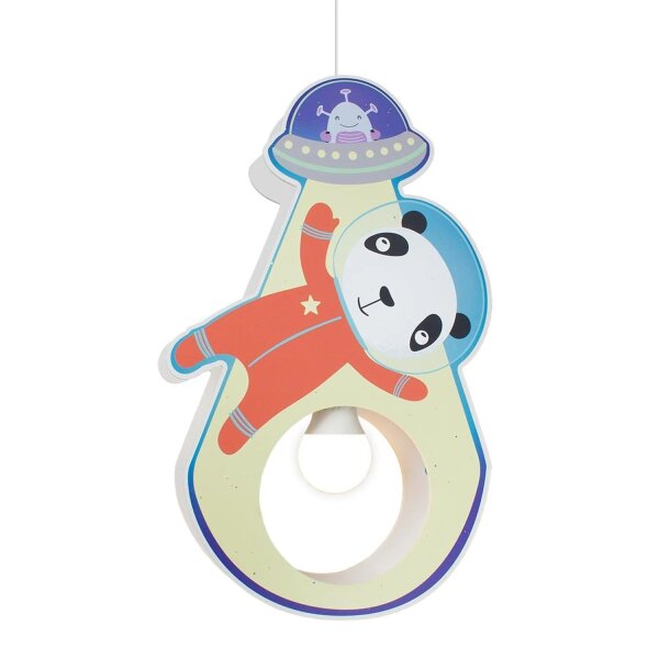 Hängeleuchte Astronaut Panda B: 25 cm E27 Kinderzimmer