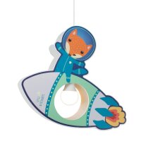 Hängelampe Kinderzimmer B: 35 cm Rakete Fuchs...