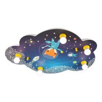 Wolkenlampe Decke Kinderzimmer LED + 5x E14 Dimmbar...