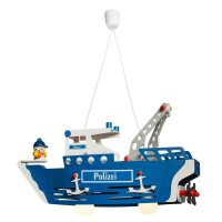 Kinderzimmerleuchte Polizei Schirff 2x E27 Holz...