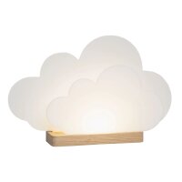 LED Tischlampe dimmbar B: 25 cm hoch Weiß Wolke...
