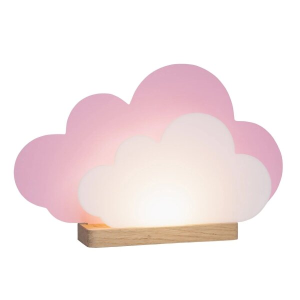LED Tischleuchte dimmbar B: 35 cm Wolke Rosa Weiß Kinder