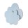 LED Kinderlampe Wand Wolke mit Schalter B: 35 cm Hellblau