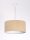 Pendelleuchte AYLMER Beige Wei&szlig; Retro rund Esstisch