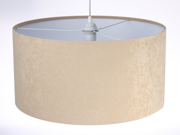 Hängeleuchte AYLMER Beige Weiß Retro rund Esstisch