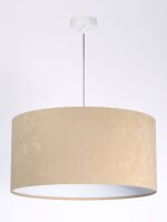 Suspension AYLMER Beige Blanc R&eacute;tro ronde Table...