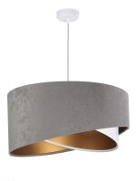 Suspension Table de salon Gris Blanc Or