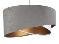 Suspension Table de salon Gris Blanc Or