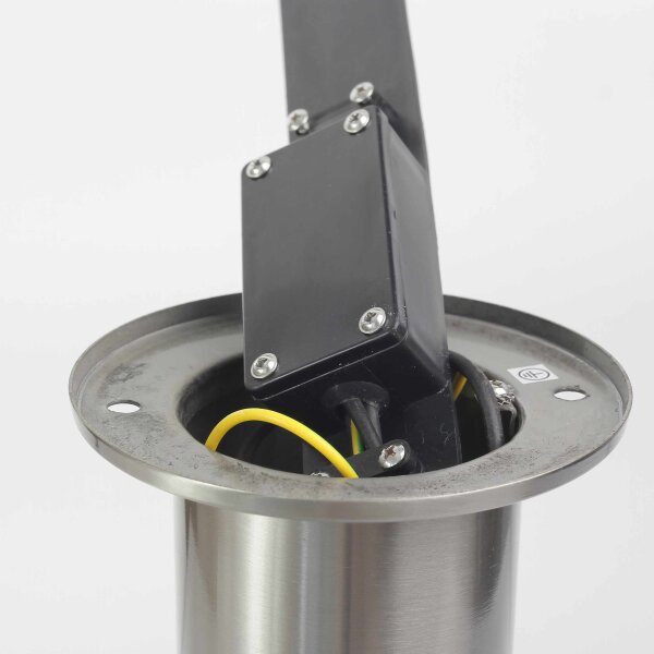 Colonne de prises en acier inoxydable