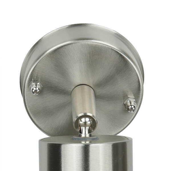 Spot lampe extérieur acier inoxydable IP44 GU10 maison mur COLLINS