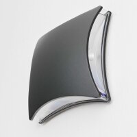 LED Wandlampe außen Schwarz Modern B: 20 cm