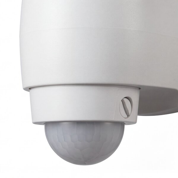 LED Außenlampe mit Bewegungsmelder Weiß IP44 AMINA