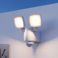 LED Außenlampe mit Bewegungsmelder Weiß IP44...