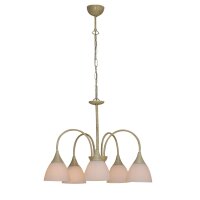 Pendelleuchte Kupfer in Beige-Gold