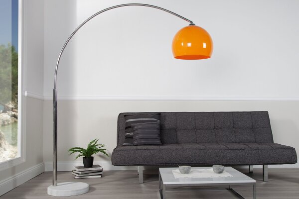 Stehleuchte Ø40cm Retro elegant gebogen