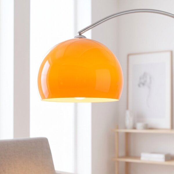 Stehleuchte Ø40cm Retro elegant gebogen