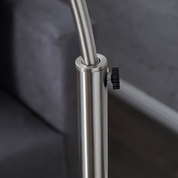 Stehleuchte Ø34cm Retro elegant verstellbar Chrom
