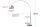 Elegante Standlampe Retro 170cm gebogen