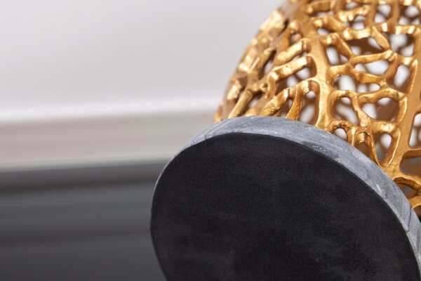 Gestell für Tischleuchte E27 Metall 46 cm hoch in Gold