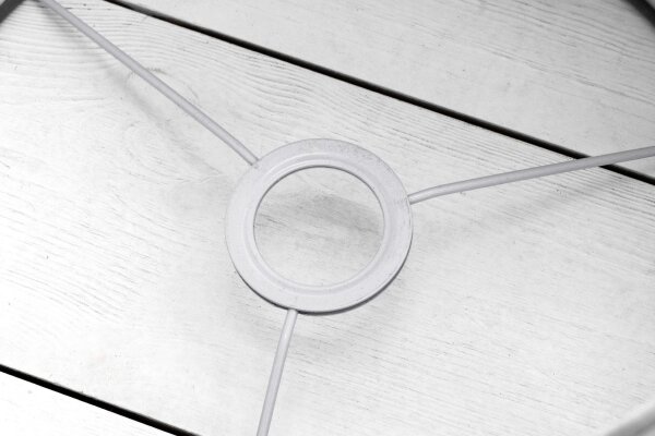 Lampenschirm rund Ø 30 cm für Tischlampe Leinen grau