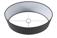 Lampenschirm Stoff Ø 50 cm Schwarz Weiß...