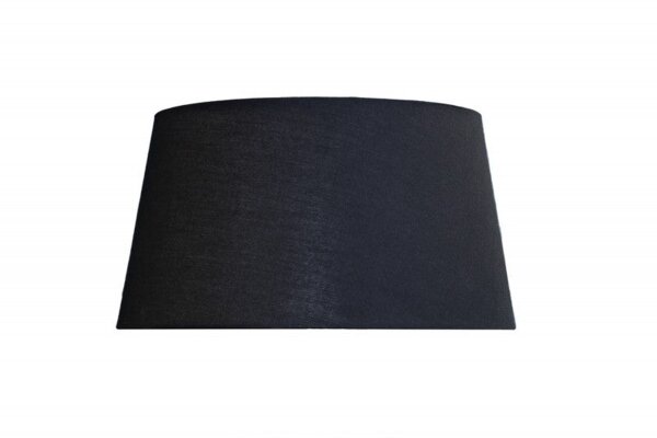 Lampenschirm Schwarz Stoff Ø 50 cm konisch für Stehlampe E27