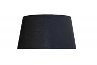 Lampenschirm Schwarz Stoff Ø 50 cm konisch...