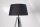 Lampenschirm Schwarz Stoff Ø 50 cm konisch für Stehlampe E27