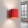 Wandleuchte Up Down Aluminium Rot G9 B:10 cm blendarm