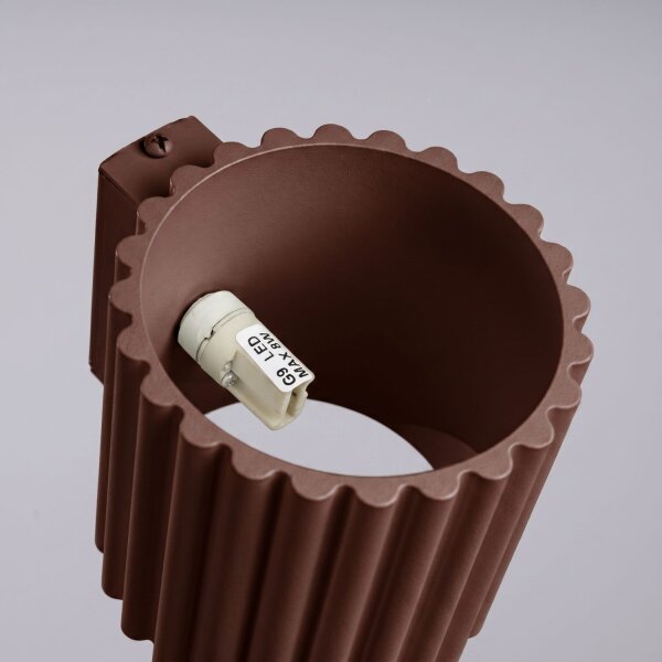 Wandlampe Up Down Aluminium Braun G9 B:10 cm blendarm