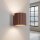 Wandlampe Up Down Aluminium Braun G9 B:10 cm blendarm