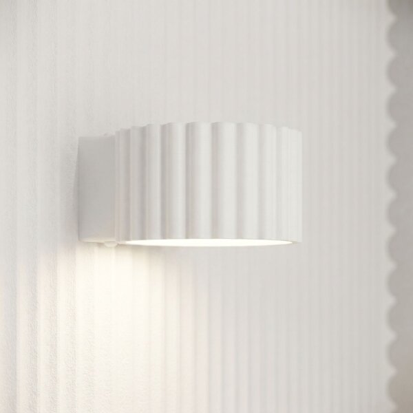 Wandleuchte Aluminium Weiß GX53 B:10 cm modern