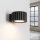 Wandlampe Aluminium Schwarz GX53 B:10 cm blendarm
