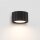 Wandlampe Aluminium Schwarz GX53 B:10 cm blendarm