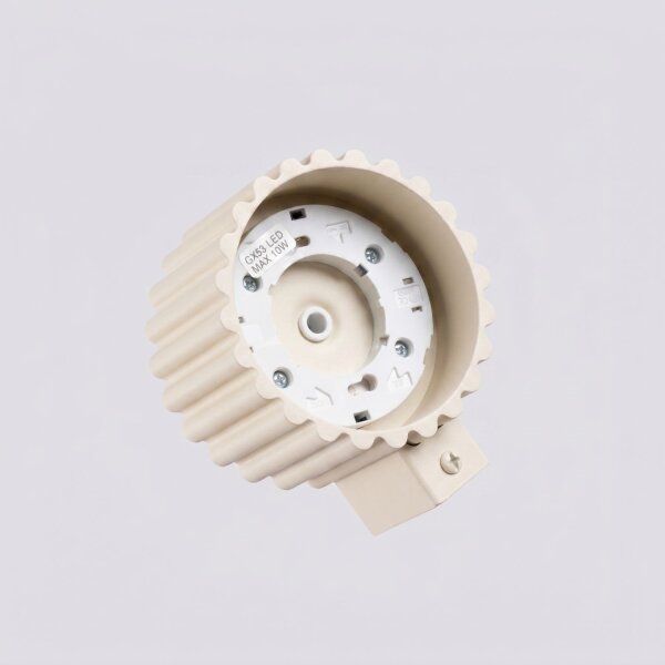 Wandleuchte Aluminium Beige GX53 B:10 cm blendarm