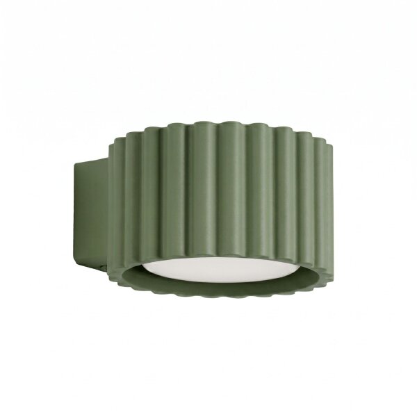 Wandlampe Aluminium Olivgrün GX53 B:10 cm blendarm
