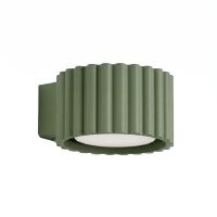 Wandlampe Aluminium Olivgr&uuml;n GX53 B:10 cm blendarm