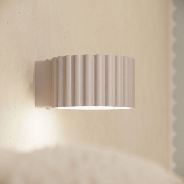 Wandleuchte Aluminium Taupe GX53 B:10 cm modern