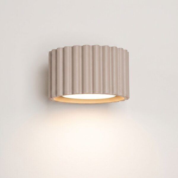 Wandleuchte Aluminium Taupe GX53 B:10 cm modern