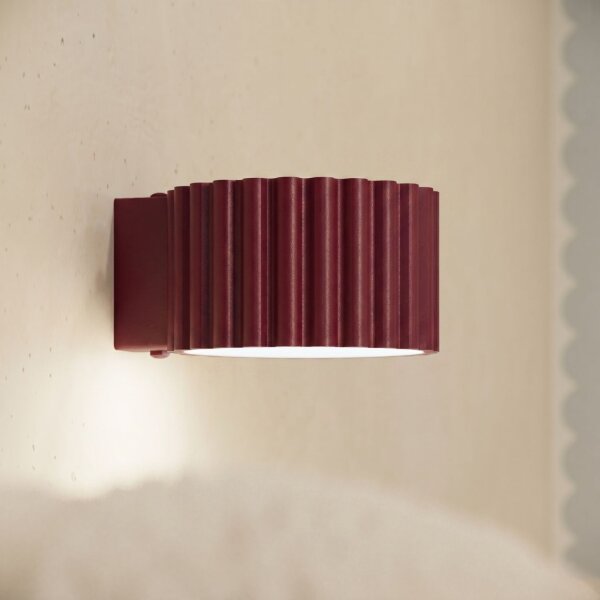 Wandlampe Aluminium Burgund GX53 B:10 cm blendarm