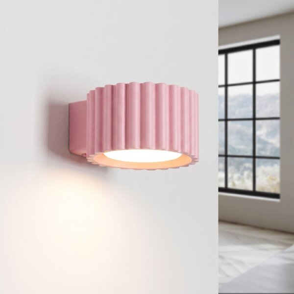 Wandleuchte Aluminium Rosa GX53 B:10 cm modern